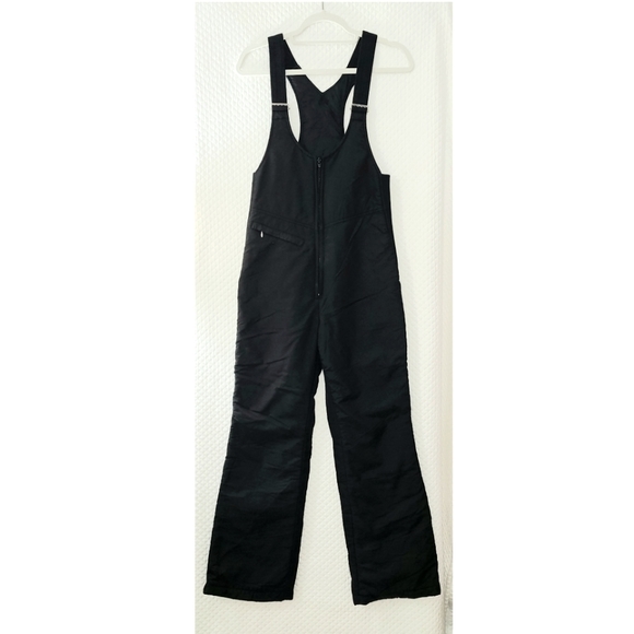 Vintage Black Bear ski bib in black - Picture 1 of 14
